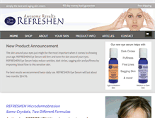 Tablet Screenshot of microdermabrasioncreams.com